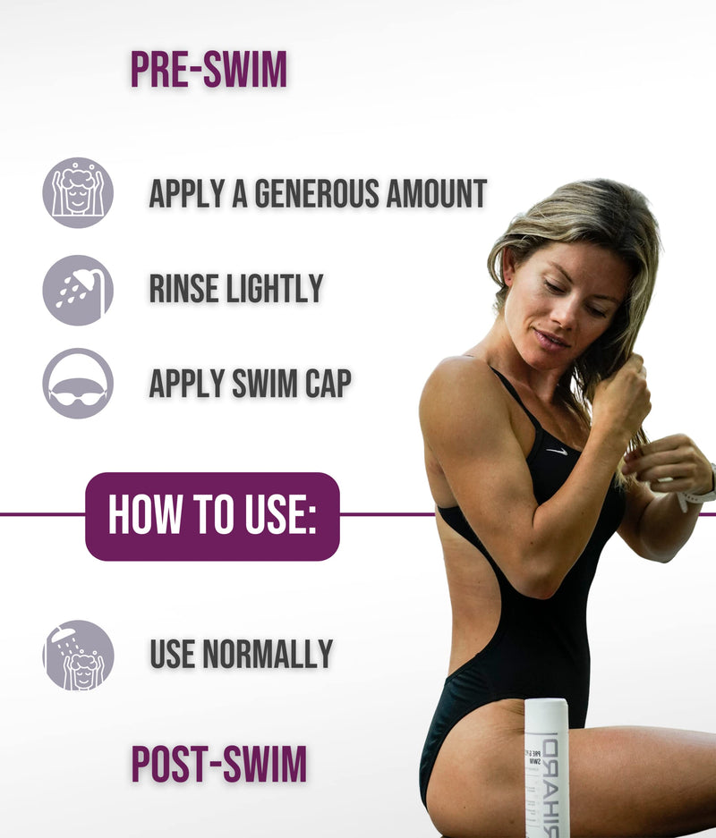 [Australia] - TRIHARD Pre & Post Swim Conditioner | Swimmers Conditioner | Pre Swim Hair Protection | Chlorine Removal Solution (Pack of 1) 300 ml (Pack of 1) 