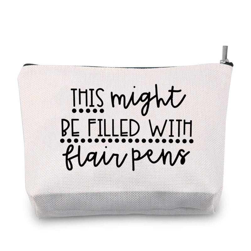 [Australia] - TSOTMO Teacher Gifts Teacher Pen Pouch This Might Be Filled With Flair Pens Pencil Case Teacher Pencil Case (Flair Pens) 
