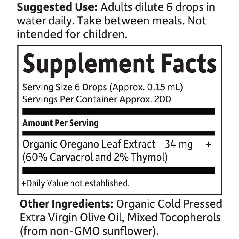 [Australia] - Garden of Life mykind Organics Oil of Oregano Seasonal Drops 1 fl oz (30 mL) Liquid, Concentrated Plant Based Immune Support - Alcohol Free, Organic, Non-GMO, Vegan & Gluten Free Herbal Supplements 