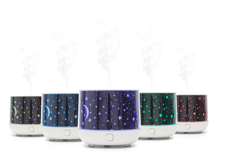 [Australia] - Rio Dream Time Aromatherapy Oil Diffuser, Humidifier, Night Light. 100ml Ultrasonic Cool Mist and 7 Colour Changing Lights 