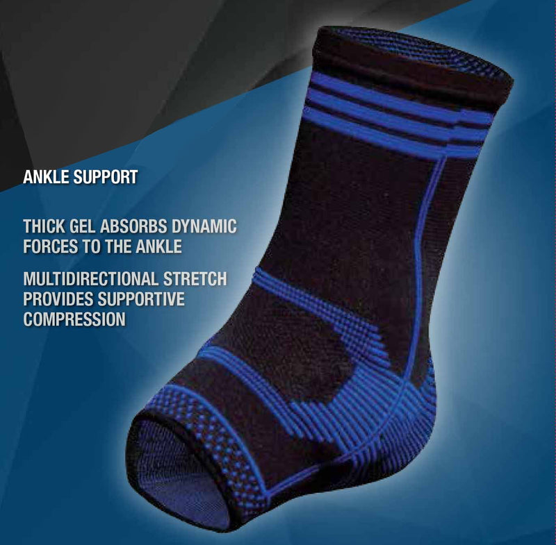 [Australia] - Pro-Tec Gel-Force Ankle Support, Medium , Black 