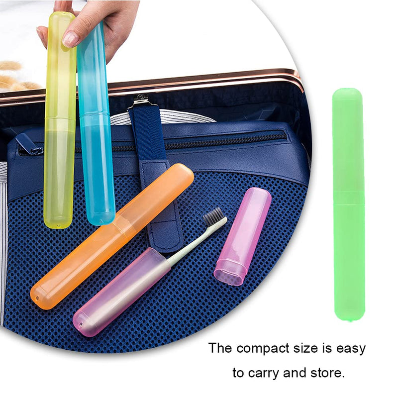 [Australia] - 14 Pcs Travel Toothbrush Case Breathable Toothbrush Cover Plastic Toothbrush Box for Home Travel Business Camping School 