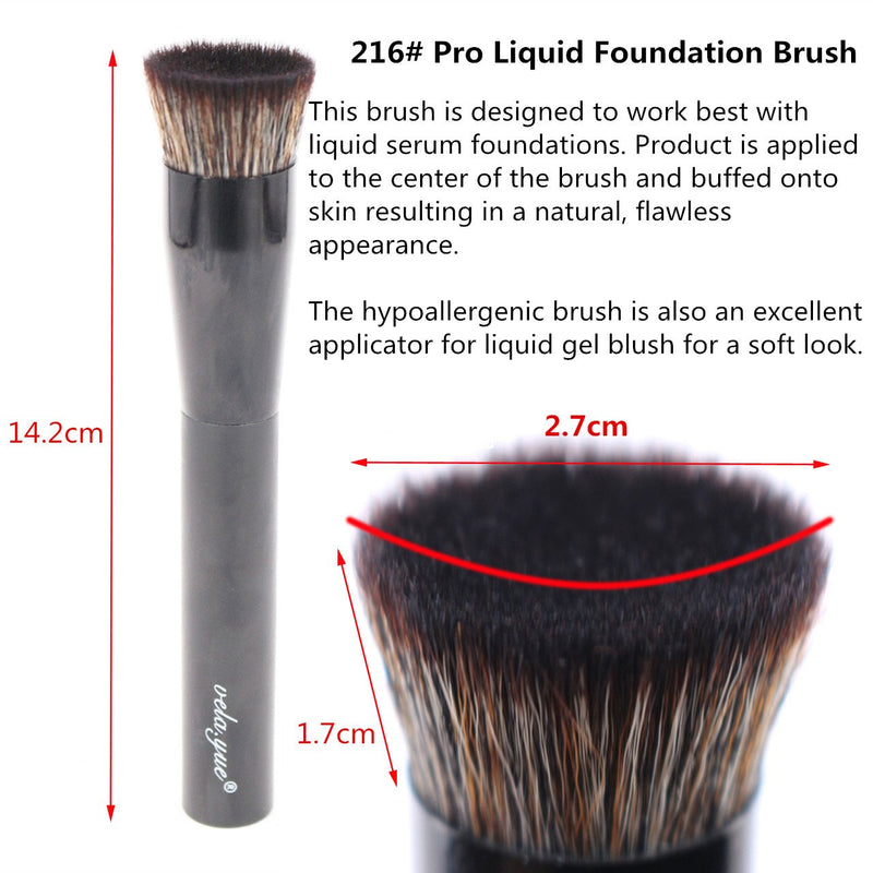 [Australia] - Vela.Yue Foundation Brush for Liquid Makeup Cream Base Blending Buffing Make Up Beauty Tool 