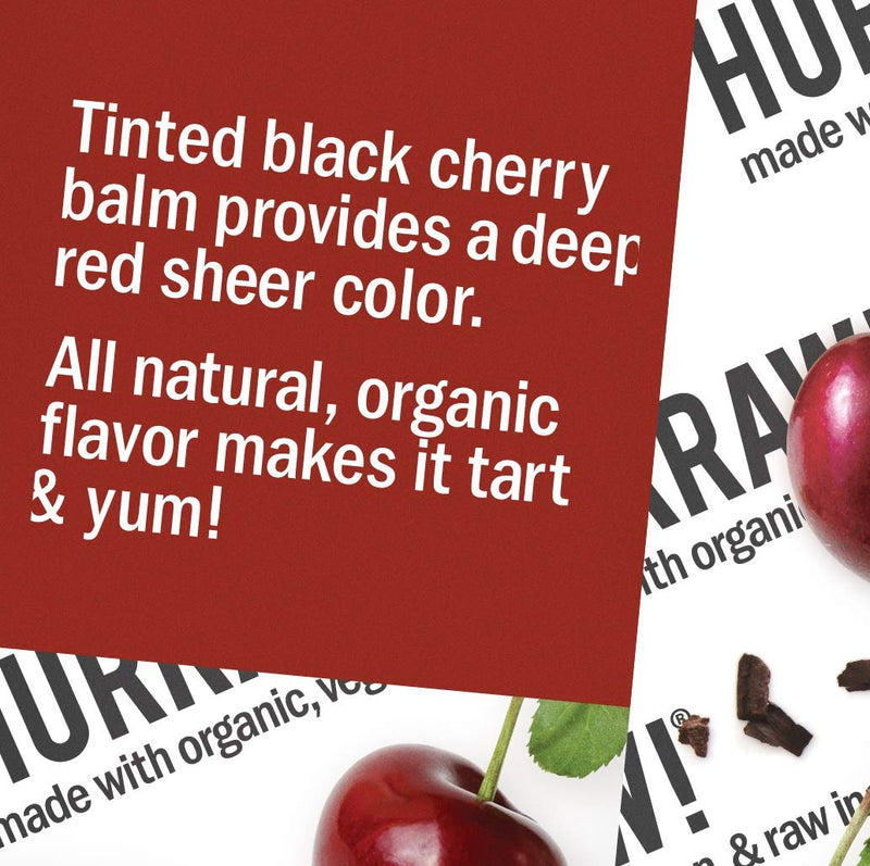 [Australia] - Hurraw! Black Cherry Tinted Lip Balm: (Sheer Red Tint) Organic, Certified Vegan, Cruelty and Gluten Free. Non-GMO, 100% Natural Ingredients. Bee, Shea, Soy and Palm Free. Made in USA 