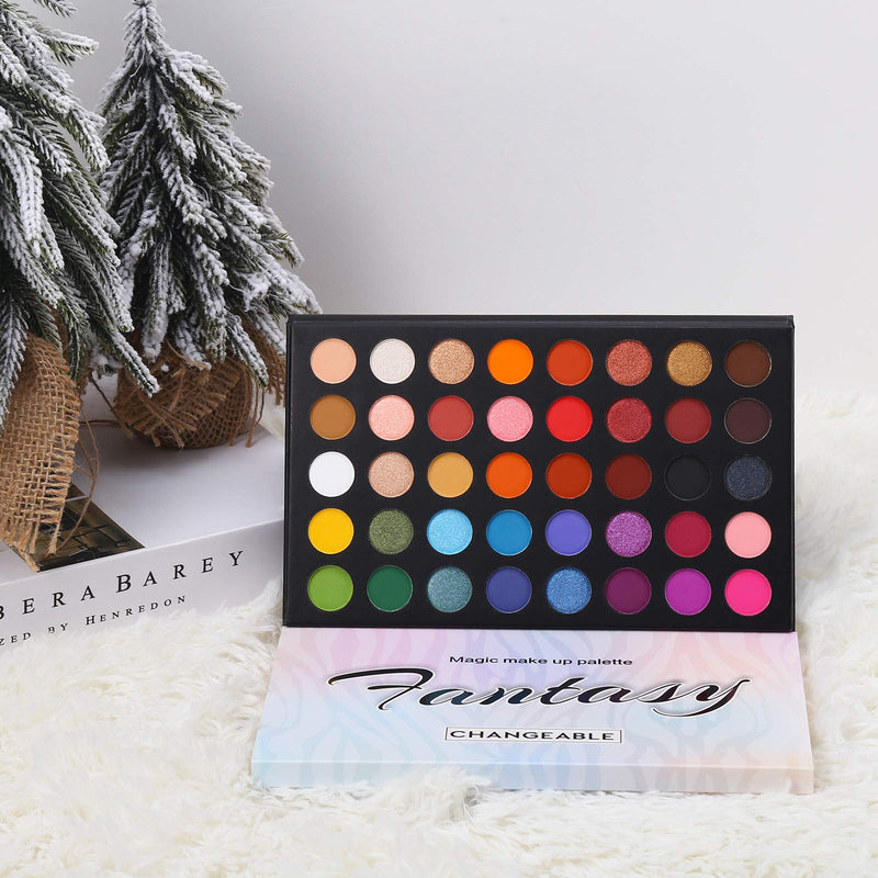 [Australia] - Highly Pigmented Eye Makeup Palette , Matte Shimmer Metallic Eyeshadow Pallet Long Lasting Blendable Natural Colors Make Up Eye Shadows Cosmetics Gift Kit 