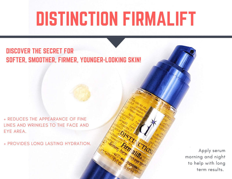 [Australia] - Distinction Firmalift Firming Face and Eye Serum with Elastisome | Anti Aging Serum - Helps Reduce the Appearance of Fine Lines and Wrinkles, Soothes, and Moisturizes 1 Fl Oz 