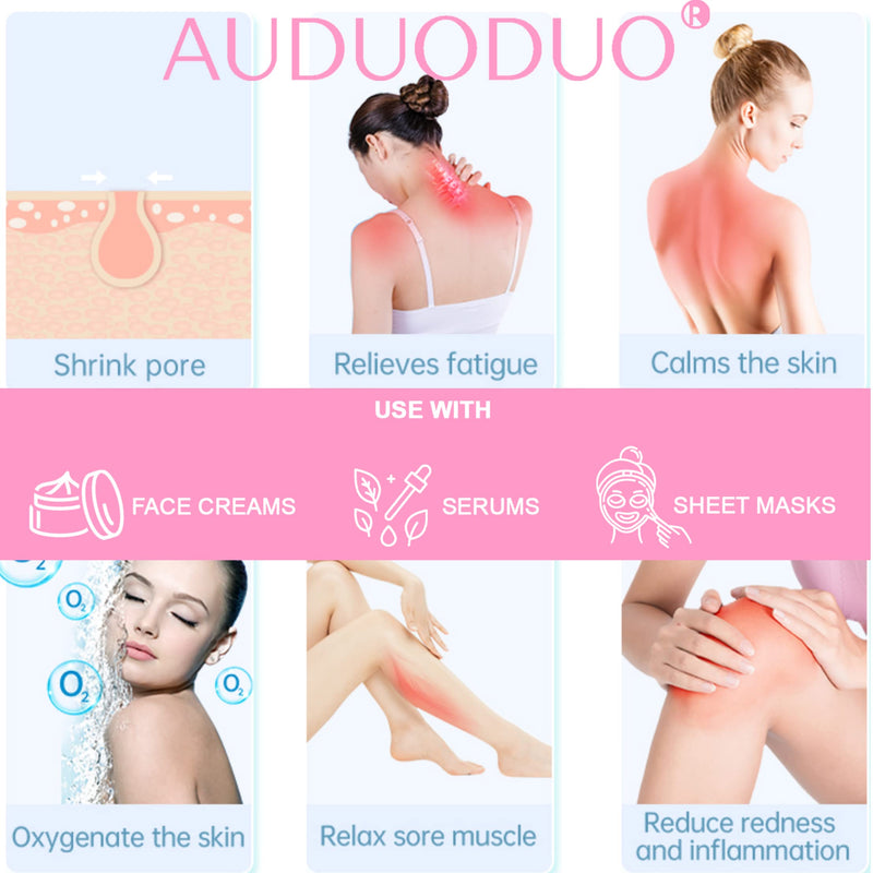 [Australia] - AUDUODUO� Premium skin care tool kit, Ice Roller for facials & GUA SHA facial lifting tool made of natural rose quartz, for Face, Neck, Body massage skin treatment PINK with Guasha 