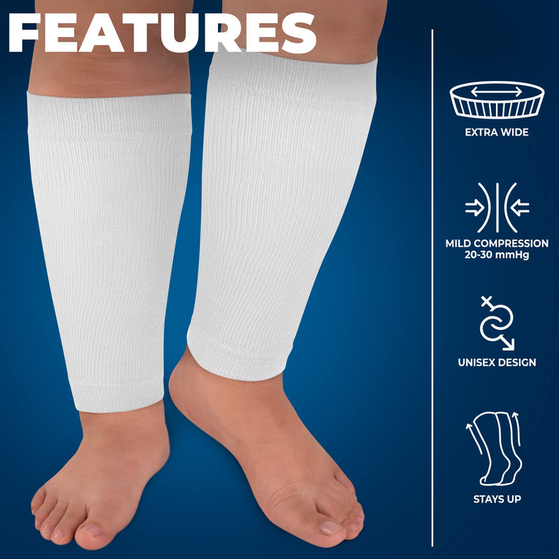 [Australia] - Pembrook Plus Size Compression Toeless Socks and Sleeves Bundle 