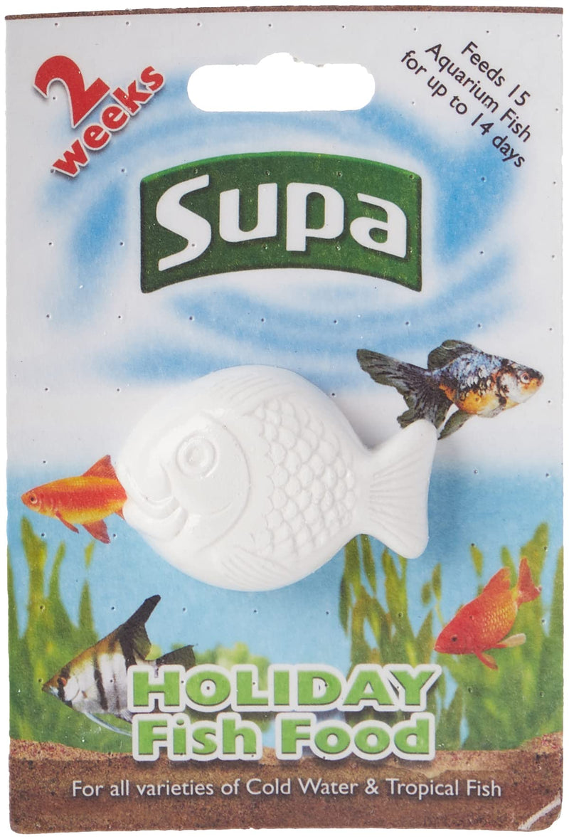 [Australia] - Supa Aquarium Holiday Fish Food, 14 Days, Pack of 6, Easy To Use, Slow Releasing Food Block For Feeding Cold Water & Tropical Aquarium Fish 
