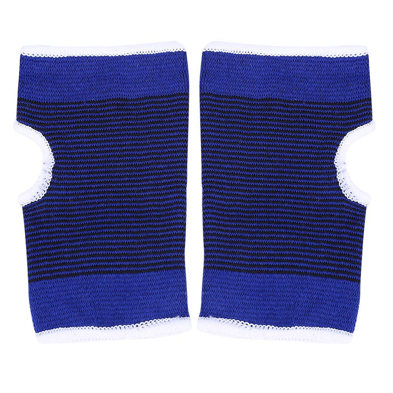 [Australia] - Alomejor 1 Pair Wrist Brace Elastic Wristband Wrist Palm Brace Carpal, Ideal Support for Sports Gym Protector Sprained Wrists and Hands Blue 