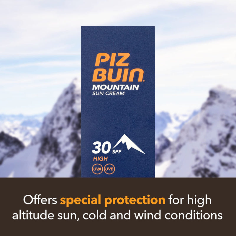 [Australia] - Piz Buin Mountain Face Suncream SPF 50+ and Lipstick SPF 30 2-in-1, 20ml Suncream & Lip Protector 