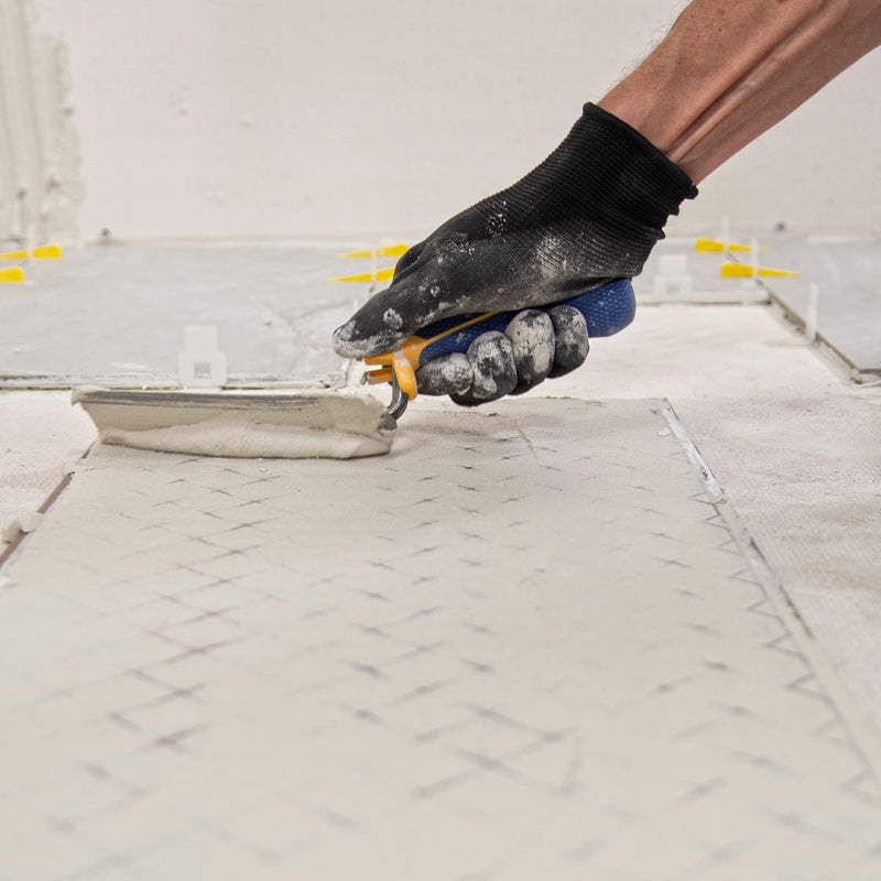 [Australia] - QEP 6 in. x 2 in. Comfort Grip Flat Margin Flooring Trowel with Bucket Hook, Silver (42112) 