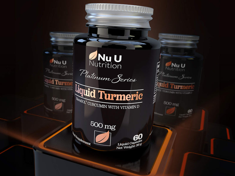 [Australia] - Turmeric Curcumin Capsules (Liquid) with Vitamin D | 185 More Bioavailability NovaSOL� Curcumin | High Strength Vegetarian Premium Liquid Turmeric Curcumin not Tablets Made in The UK 