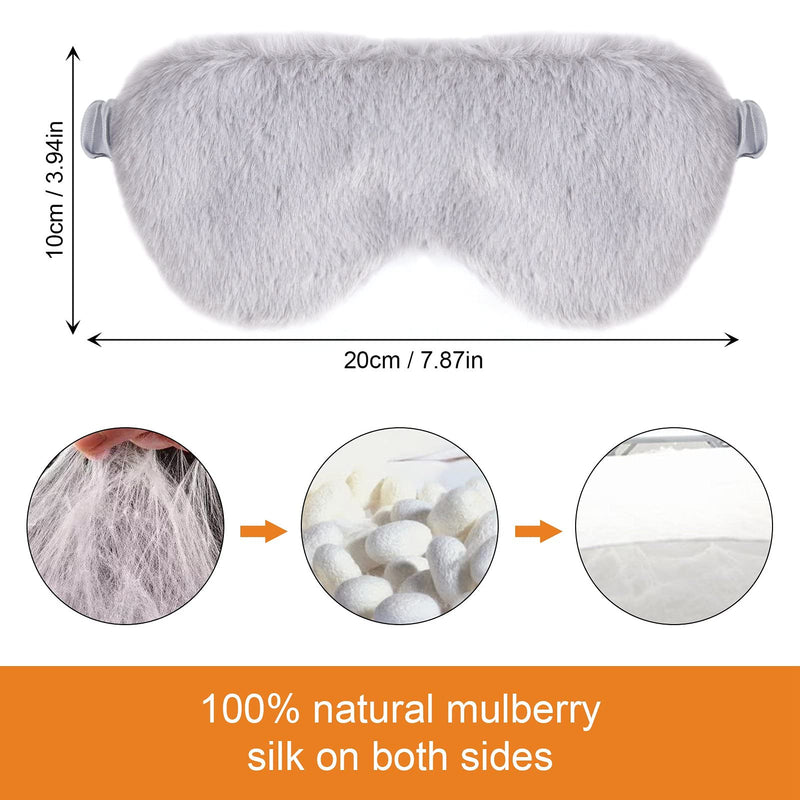 [Australia] - olyee 4 Pack Sleep Mask, Kids Eye Cover Mask Set Fluffy Cute Girls Sleeping Masks Pink Personalized Silk Blackout Blindfold Sleepover Party Supplies for Teenage Women Children Boy 