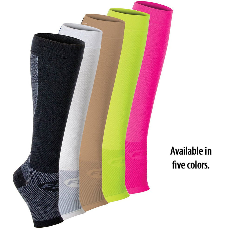 [Australia] - OrthoSleeve FS6+ Compression Foot & Leg Sleeve (1 Pair) for Plantar Fasciitis, Heel Pain, Achilles Tendonitis, Shin Splints, Venous Insufficiency and Leg Cramps Large White 