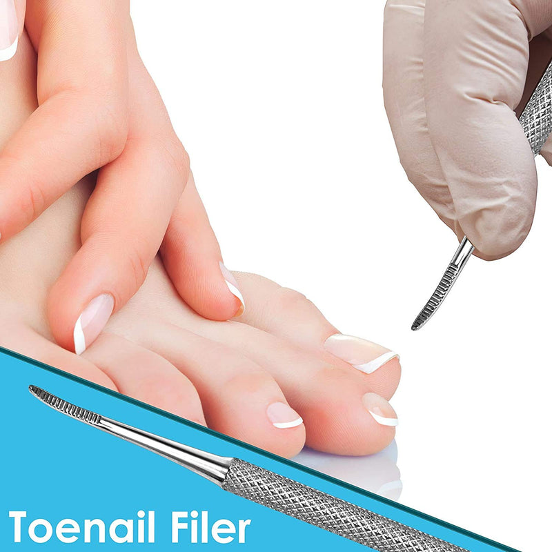 [Australia] - CANDURE Nail Clippers Cutters Nippers for Thick Toenails Plus Nail Clippers for Fingernails Podiatry Instruments Clippers with Ingrown Toe Nail File Improved Quality 