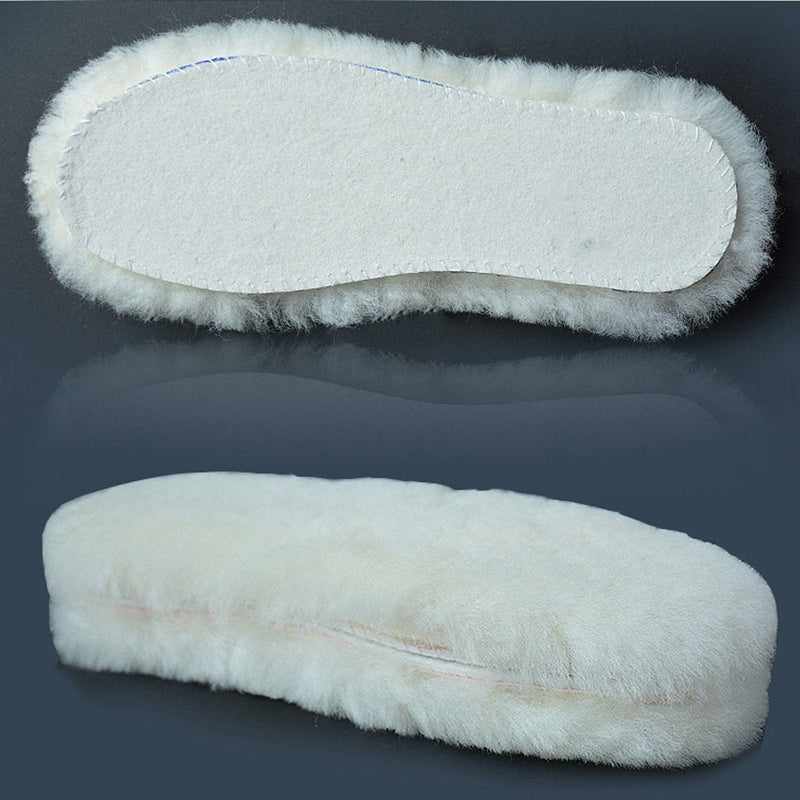 [Australia] - [2 Pair]Real Pure Sheepskin Luxury Insoles Sheepskin Lambswool Blended Shoe Insoles | Durable & Fluffy Perfect for Flat, Beige, [2-Pairs]US 9 