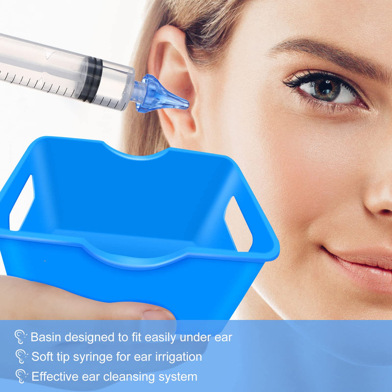 [Australia] - Ear Flushes Tool Includes Rubber Bulb Syringe and Ear Wash Basin Flushes Excess Soft Earwax Removal Kit Ear Cleaning Tool Set for Adults Human 