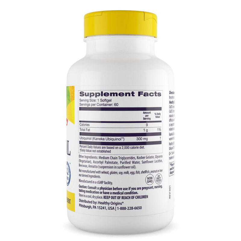 [Australia] - Healthy Orgins Ubiquinol Softgels, 300 mg, 60 Count 60 Count (Pack of 1) 