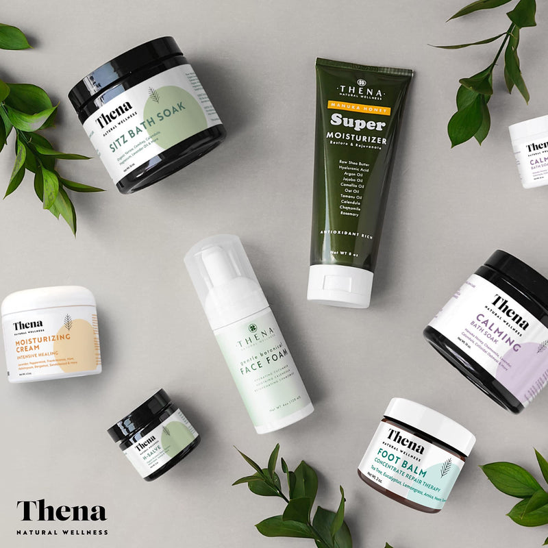 [Australia] - THENA Intensive Healing Cream for Eczema Treatment Scalp Psoriasis Dry Itchy Skin Rosacea Rashes Seborrheic Dermatitis Scalp Natural & Organic Ointment Lotion (4.5 Ounce) 4.5 Ounce (Pack of 1) 