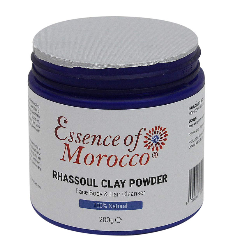 [Australia] - Moroccan Rhassoul Clay Powder Ghassoul Used as a Cleansing Facial Body and Hair Shampoo Mask Pure & Natural. 200 g. / 7 OZ 