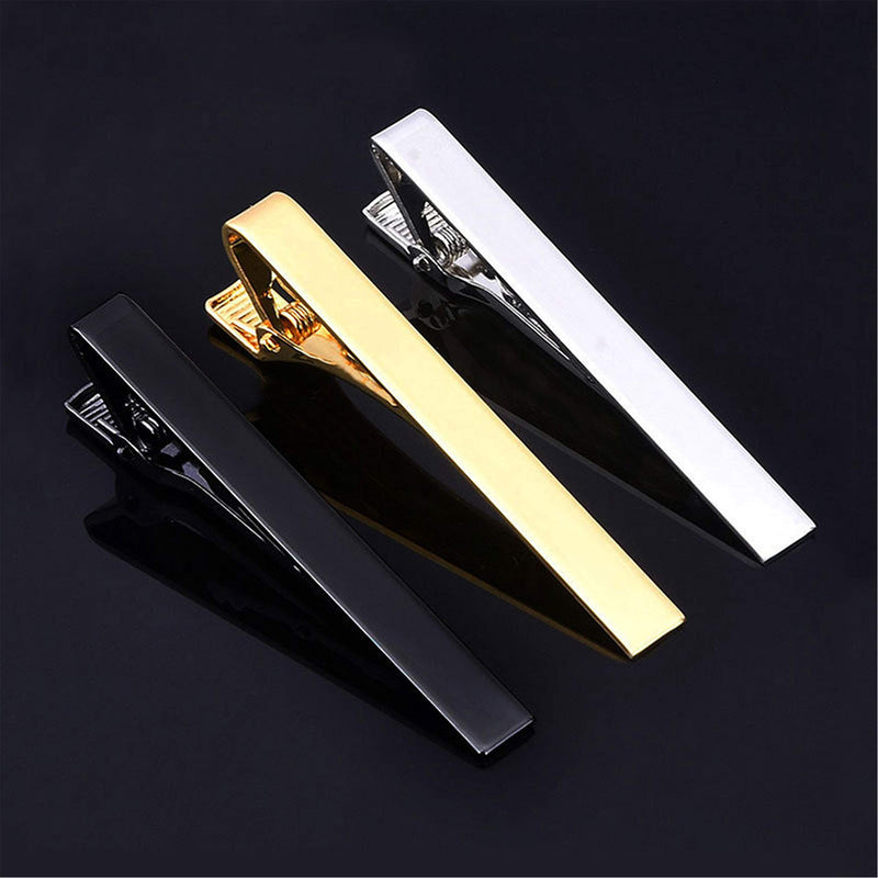 [Australia] - Geek-M Fashion Necktie Clips Tie Bar Clips Tie Pins Set for Men Pack of 3 Style A 