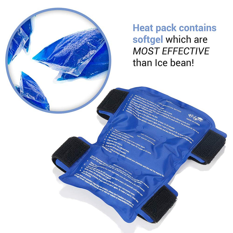 [Australia] - Shin Splint Ice Pack 2 Pack - Reusable Shin Cold and Hot Wrap for Shin Splints Pain Relief, Flexible Ice Pack for Runners 