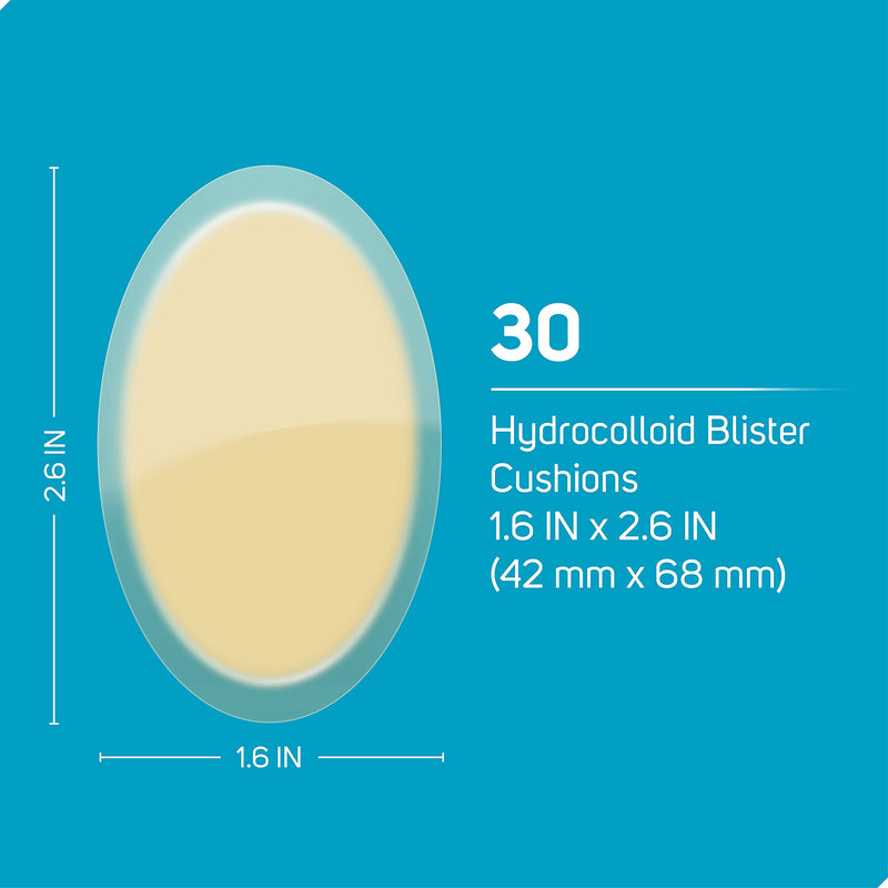[Australia] - Care Science Hydrocolloid Gel Blister Cushion Bandages, 30 ct | Cushions & Protects Blisters, Long-Lasting 30 Count (Pack of 1) 