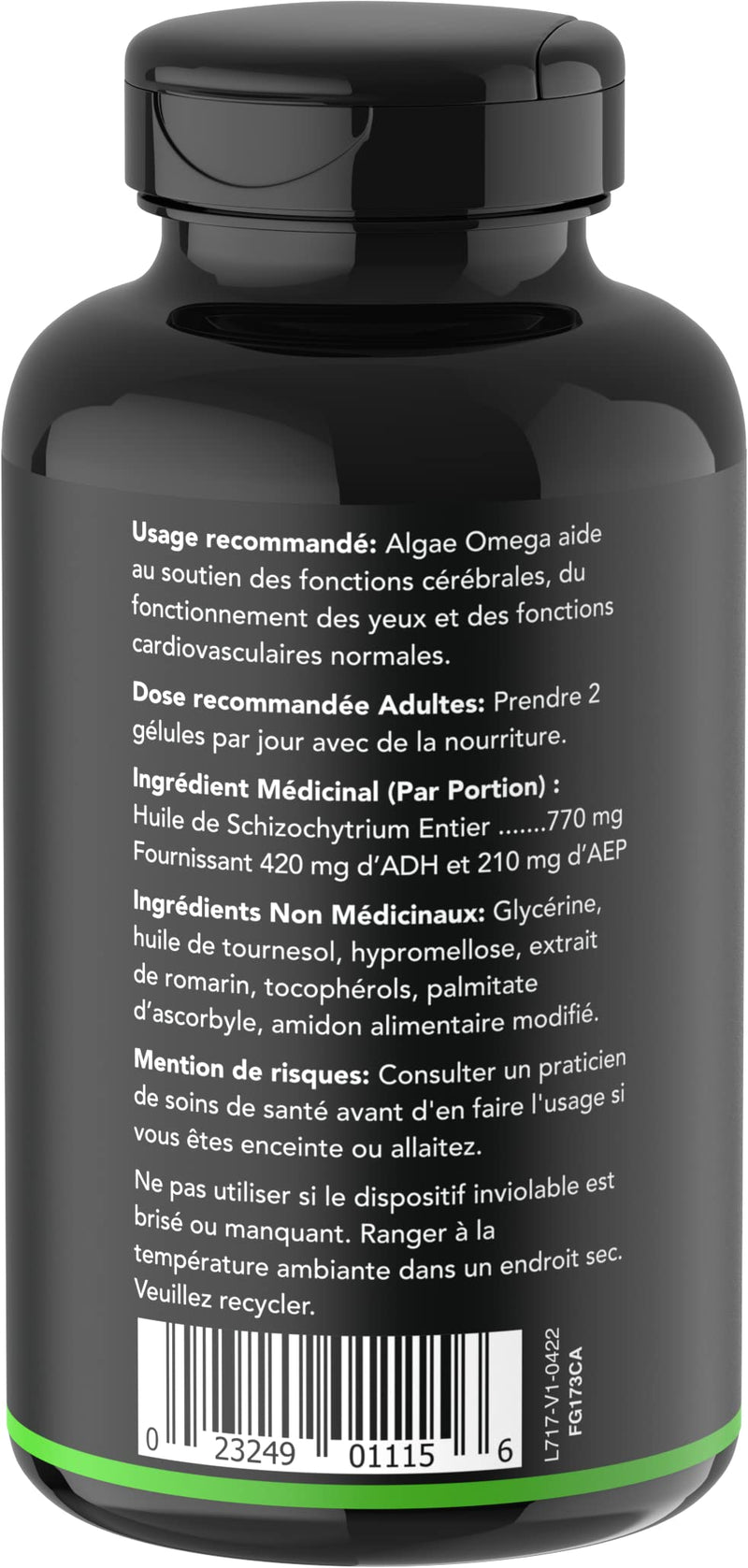 [Australia] - Vegan Omega-3 Fish Oil Alternative Sourced from Algae Oil | Highest Levels of Vegan DHA & EPA Fatty Acids | Non-GMO Verified & Vegan Certified - 60 Veggie Softgels (Carrageenan Free) Vegan Omega-3 