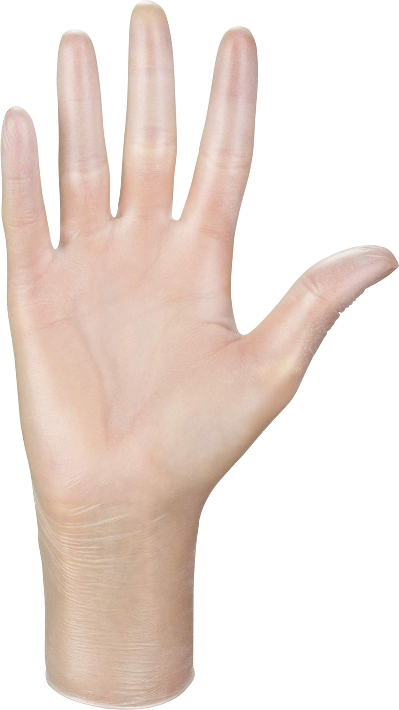 [Australia] - Mercator Disposable Vinyl Gloves, Powder-, Powdered Protective Gloves, Transparent, Tear-Resistant, Pack of 100 