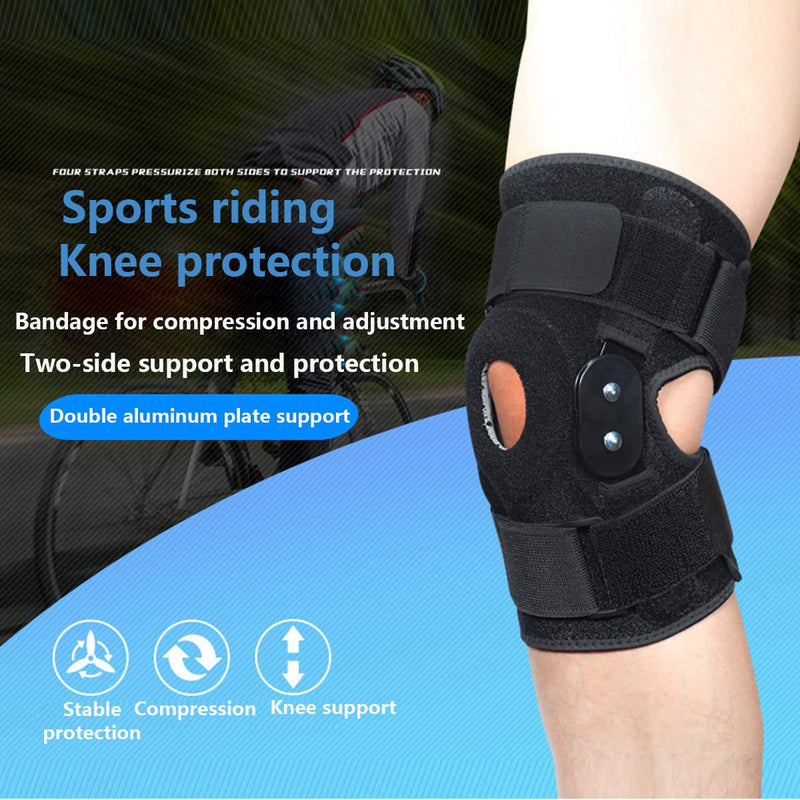 [Australia] - Knee Compression Brace (1 Pac) | with Detachable Pressurized Plate, for Men and Women, Sprain, Tendinitis, Arthritis, Basketball, Baseball, Prevent Injuries and Stabilize Joint. (1) 1 