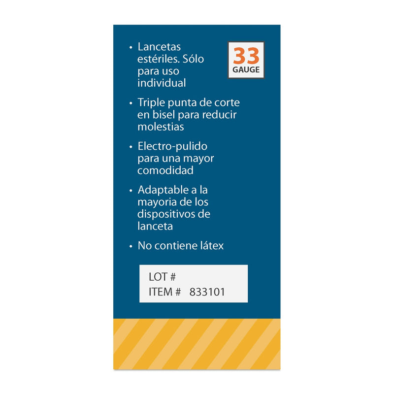 [Australia] - EasyTouch Twist Lancets - 33 G, (100 per Box) 