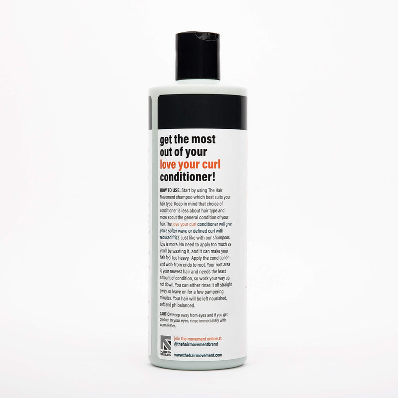 [Australia] - The Hair Movement - Love Your Curl Conditioner (400ml) - Define Curls, Reduce Frizz, Repair Damage - Cruelty-Free, Vegan, 100% Recycled UK Plastic 400 ml (Pack of 1) 