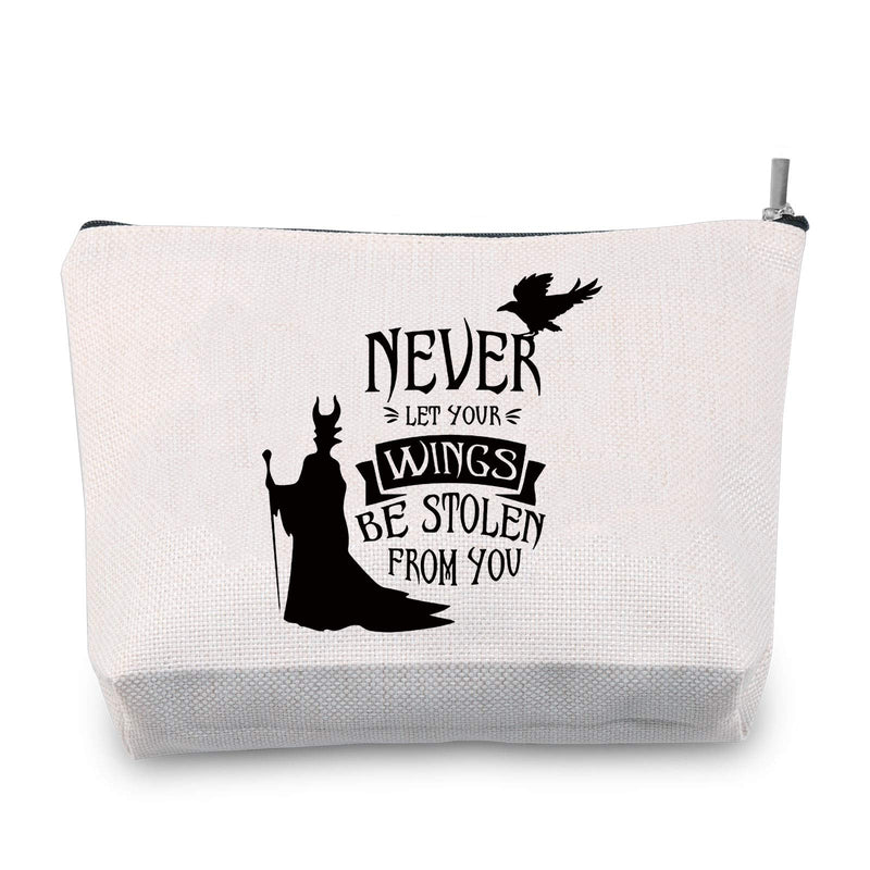 [Australia] - TSOTMO Maleficent Inspire Gift Maleficent Makeup Bag Never Let Your Wings Be Stole from You Maleficent Fan Gift Villains The Evil Queen Gifts (Wings) 