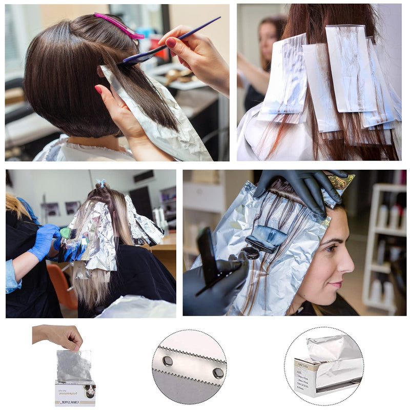 [Australia] - Aluminium Hair Foil, MOCOBO 16m*12cm Highlighting Silver hairdressing Professional Salon Home Tinfoil Strips for Bleaching New 12cm 