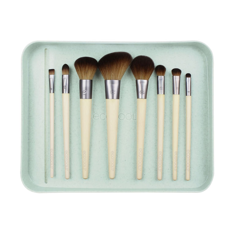 [Australia] - EcoTools-Cruelty Free Confidence in Bloom Brush Set-Cruelty Free Synthetic Taklon Bristles, Recycled Packaging, Recycled Aluminum Ferrules 