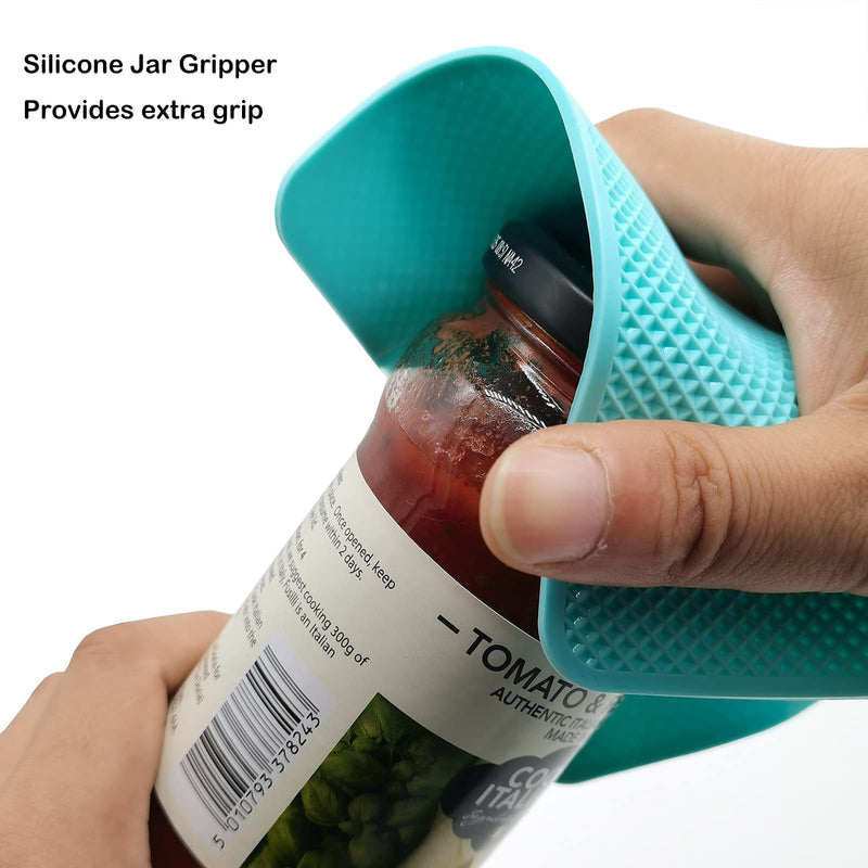 [Australia] - Otstar Jar Opener Bottle Opener for Weak Hands,Seniors with Arthritis and Children, Multi Opener Set with Jar Gripper Pad 