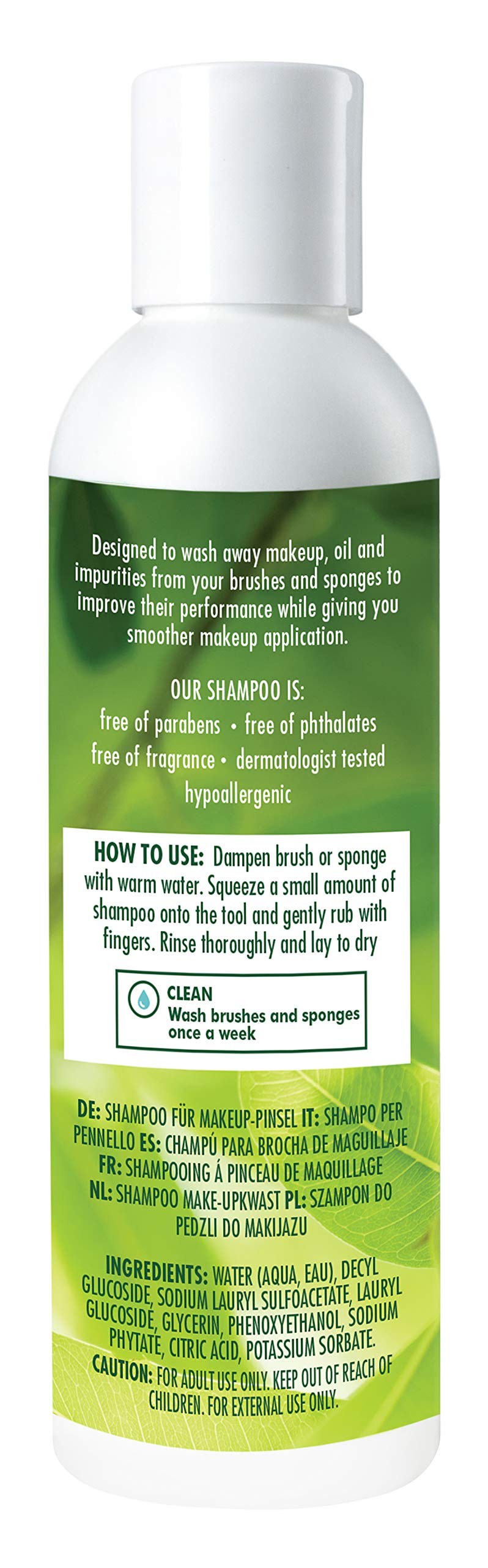[Australia] - Ecotools Makeup Cleaner for Brushes, Brush and Sponge Cleansing Shampoo, 6 oz (Packaging May Vary) 