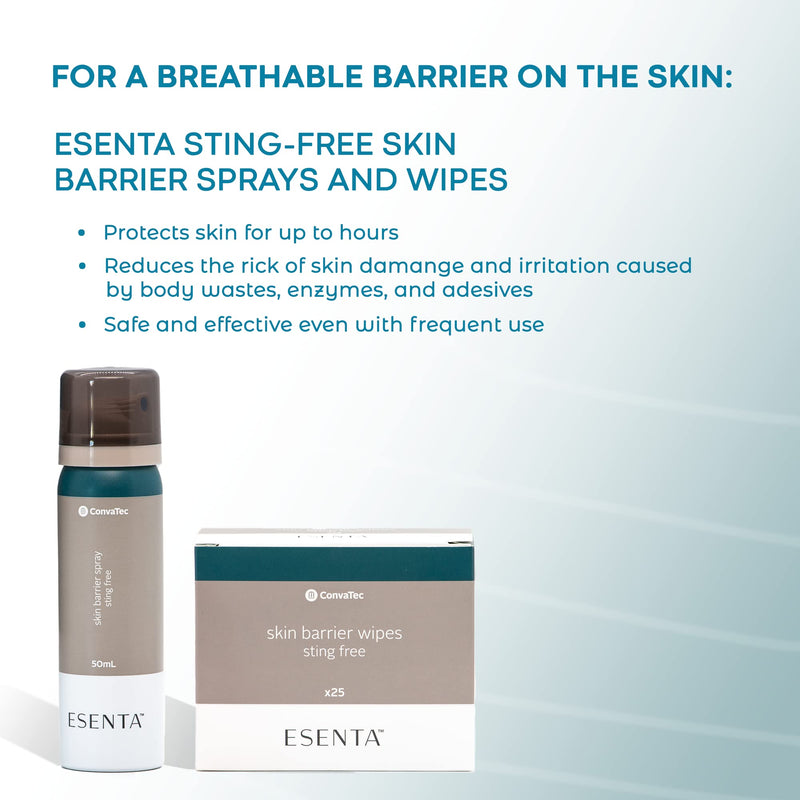 [Australia] - ConvaTec ESENTA Skin Barrier for Protection Around Stomas and Wounds, Silicone Based, Sting and Alcohol Free, 50 mL Spray Bottle (Pack of 1) 