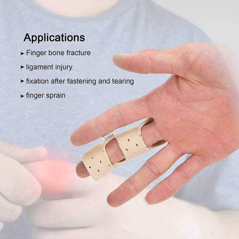 [Australia] - Weohoviy Trigger Finger Splints, Finger Support Brace Fingers Straighter for Index Finger Middle Finger of Left/Right Hand Finger Sprain Fracture Fixation Sports Injuries 