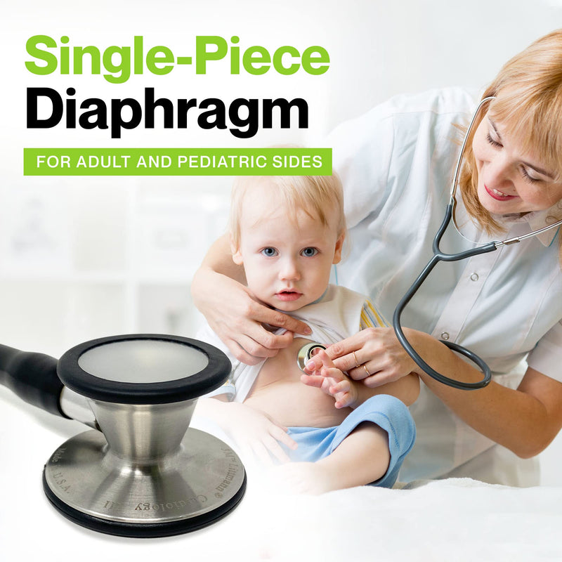 [Australia] - Durabasics Classic 3, Cardiology 3 & Cardiology 4 Stethoscope Accessories Kit for Littman Stethoscope Replacement Parts & Littmann Stethoscope Parts - Fits Classic III, Cardiology III & IV - Black 