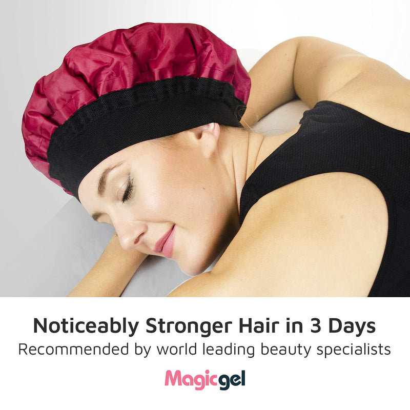 [Australia] - Premium Deep Conditioning Heat Cap. A Hot Head Cap to Hydrate, Moisturize and Condition. Thermal Cordless Hair Steamer for Damaged Hair (Natural Steam Treatment) by Magic Gel 