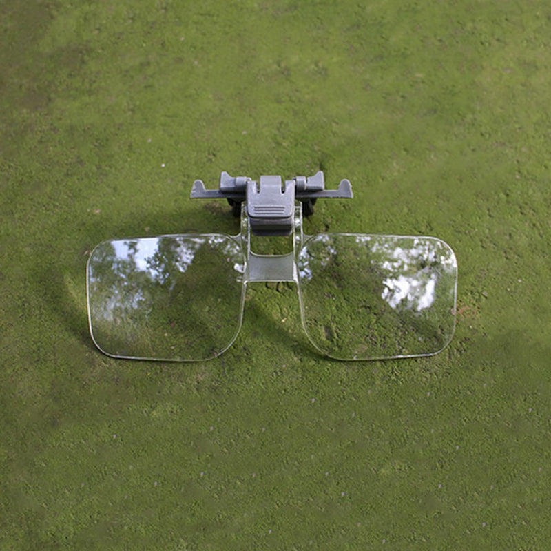 [Australia] - QIXINSTAR Magnifier Folding Handfree Clip On Clear Magnifying Glasses HD Lens Precise Eyeglasses Jewellery Appraisal Watch Repair Tool 