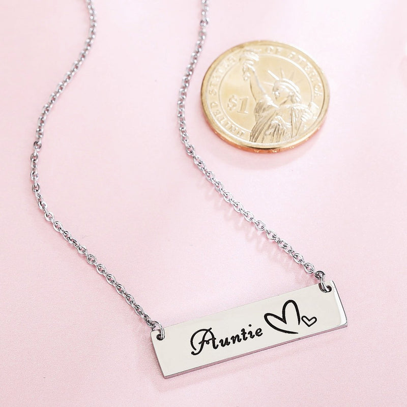 [Australia] - ELOI Gift for Aunt Necklace Pendant Christmas Birthday Gift for Auntie from Nephew Niece Jewelry 