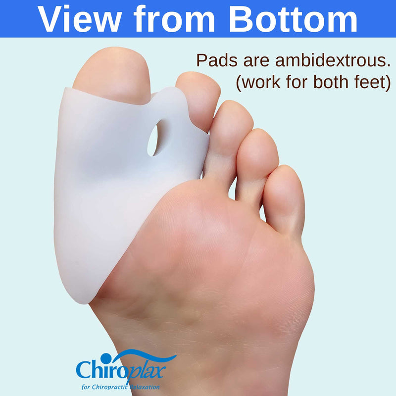 [Australia] - Chiroplax Bunion Corrector Relief Cushion Pads Guard Toe Separator Straightener Splint Protector Shield Spacer Sleeve Cover Hallux Valgus (4 Pads w/Shims, Size Regular) Size Regular (Pack of 4) 