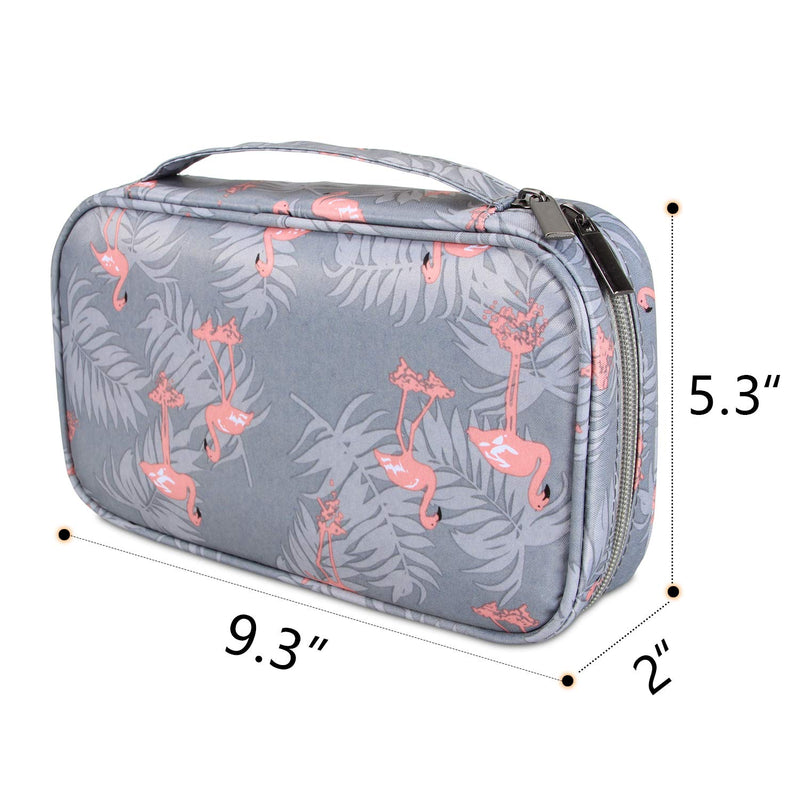 [Australia] - Teamoy Travel Jewelry Case, Jewelry Storage Organizer for Necklaces, Earrings, Bracelets, Rings, Brooches and More, Medium, Flamingo-(Bag Only) 