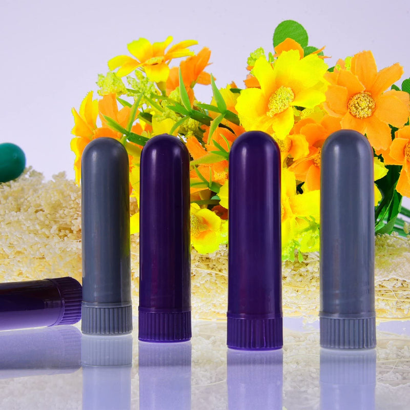 [Australia] - YANGWEN Essential Oil Inhaler Tubes,Essential Oil Aromatherapy Nasal Inhalers Tubes Refillable Inhaler Stick with Wicks,7 Colors 