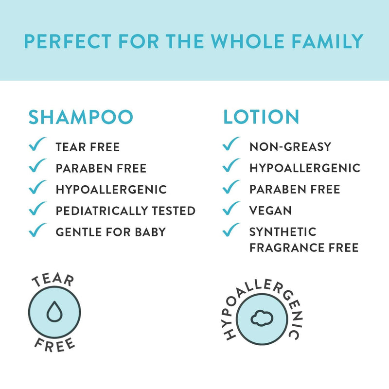[Australia] - The Honest Company Calm Shampoo + Body Wash and Lotion Duo Lavender - 10.0 Fl Oz, 8.5 Fl Oz 