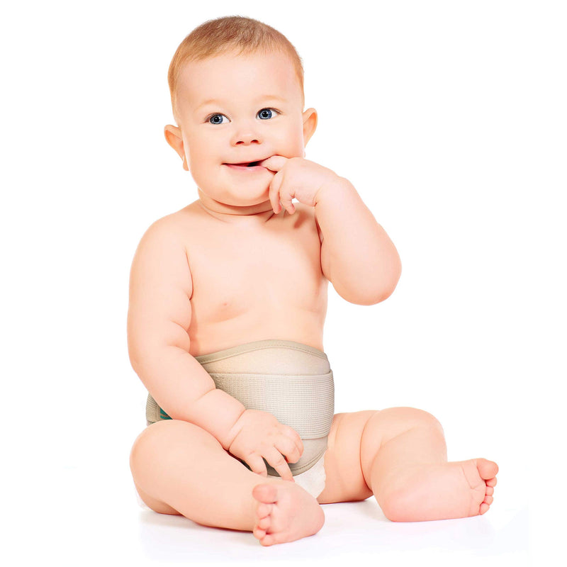 [Australia] - Everyday Medical Umbilical Hernia Belt for Babies, Tummy Wrap, Naval Button Binder, Newborns, Infant Abdominal Truss Support, Abdominal Belly Band with Compression Pad- Small, Medium and Large 