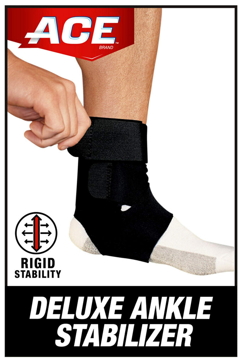 [Australia] - ACE Brand Deluxe Ankle Stabilizer, Adjustable, Black, 1/Pack Deluxe Stabilizer 